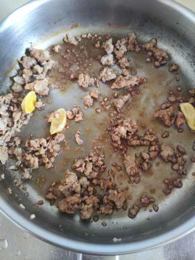 ひき肉入りレンコン炒めの作り方:4