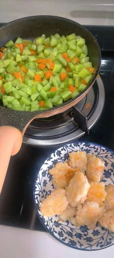 きゅうりとエビペーストの炒め物の作り方：6