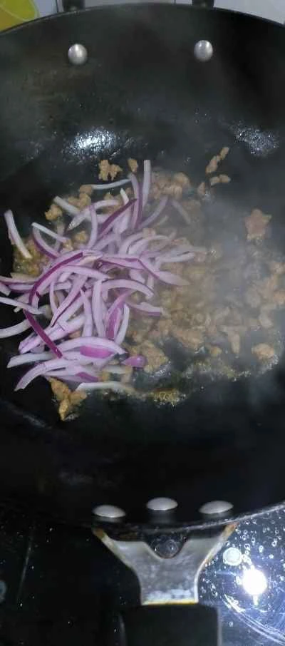 ひき肉と春雨の作り方：2