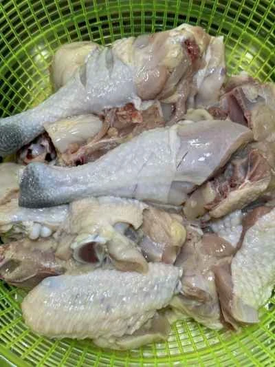 鹿角茸を使った鶏肉の煮込みの作り方：2