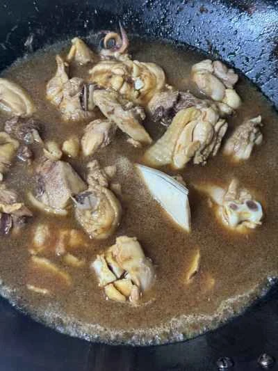 鶏肉と干しイカの煮込みの作り方：10