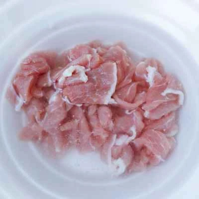 ゆで豚肉スライスの作り方：4