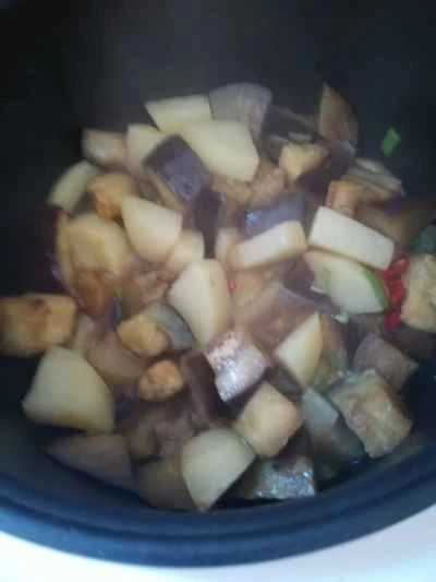 ジャガイモとナスの煮込みの作り方：9