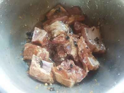 黒豆ソースのスペアリブ蒸し レシピ手順：5