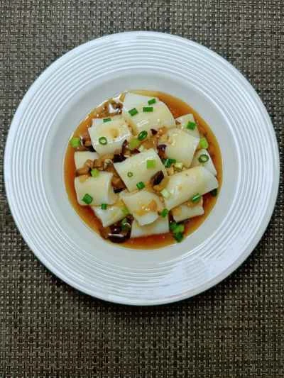 ソース入りライスヌードルロールの作り方：15