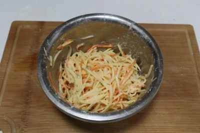 フライドポテトパンケーキの作り方：3