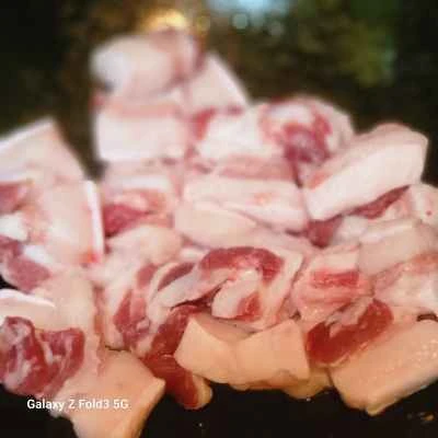 豚バラ肉と乾燥豆腐の煮込みの作り方：2