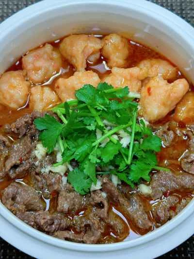 牛肉とエビのペースト鍋の作り方：22