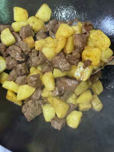 クミンポテトと牛肉のキューブを作る手順：10