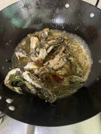 シソの葉で煮込んだ黄ナマズの作り方：5