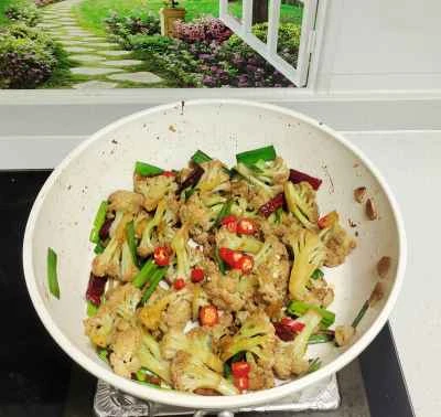 カリフラワー炒めの作り方：11