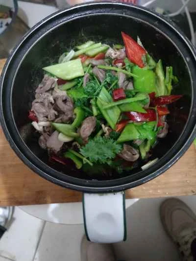 鶏の心臓のスパイシー炒め レシピ手順: 4