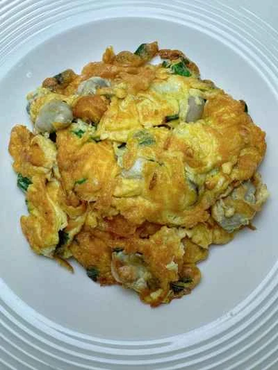 牡蠣オムレツの作り方：11