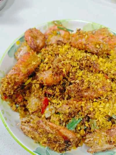 台風シェルター風エビフライのレシピ