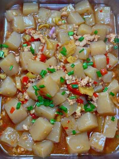 刻んだ唐辛子、ひき肉、こんにゃくの作り方：14