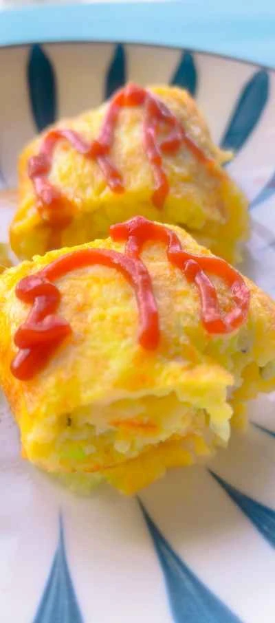 エビと卵のパンケーキのレシピ