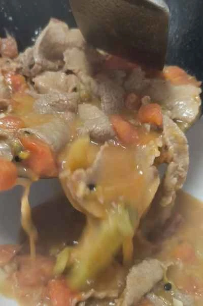 パッションフルーツサワービーフのレシピ手順：6