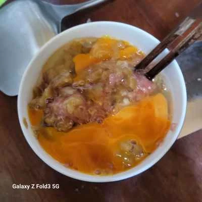 切り干し大根とひき肉の目玉焼きの作り方：3