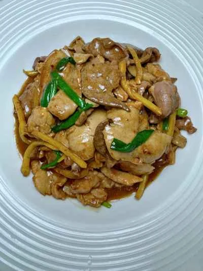 豚もつ炒めの作り方：15