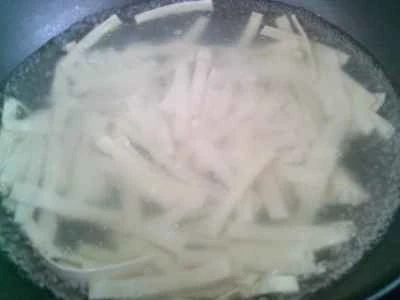 ニベの煮込み豆腐皮の作り方：3