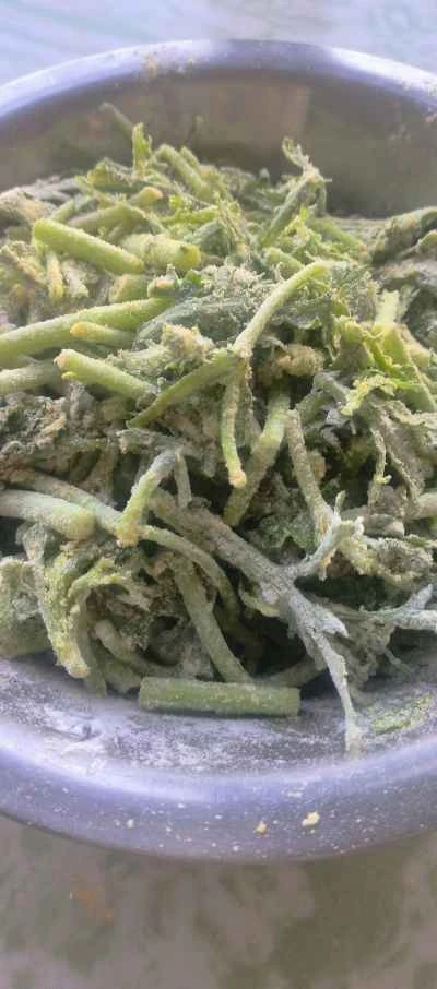 蒸し菊菜のレシピ手順：3