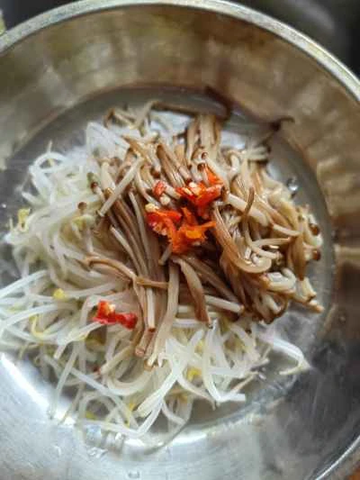 2色のミックスチリペッパーの作り方：6