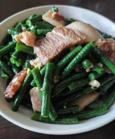 豚肉とインゲンの炒め物の作り方：7