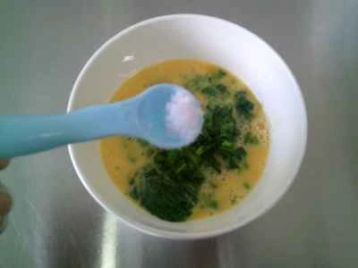 ほうれん草オムレツのレシピ手順：7