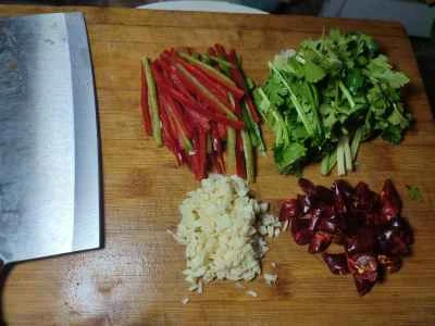 ホット＆サワーシュレッドポテトの作り方：2