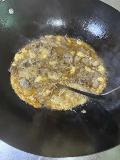 牛肉入りスクランブルエッグの作り方：11