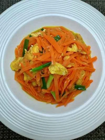 にんじんと卵の炒め物の作り方：12