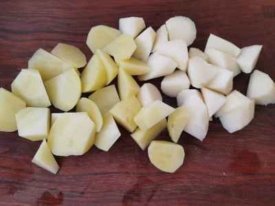 クリスピーポテトとクリスピーヤムを作る手順：3