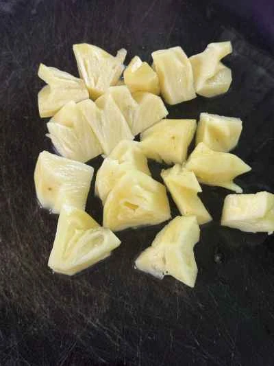 パイナップルビーフキューブの作り方：2