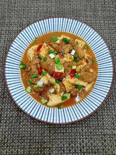 牛肉入り麻婆豆腐のレシピ手順：16