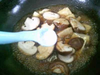 きのことたけのこの煮込みの作り方：13