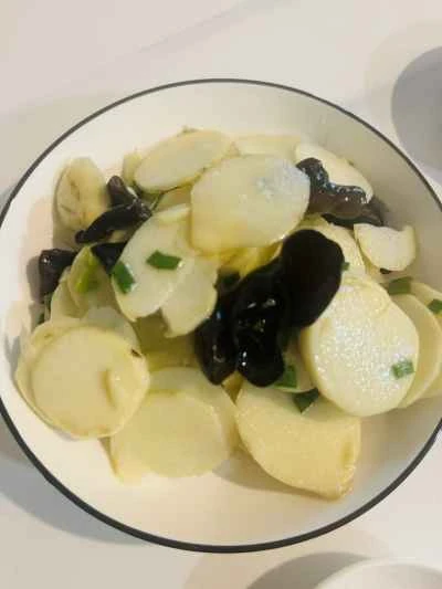 クワイとキクラゲの炒め物のレシピ