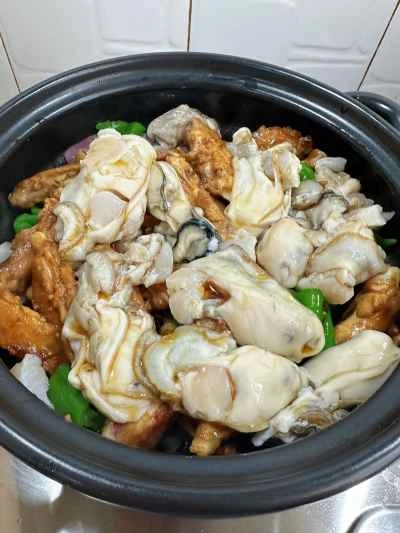 チキンウィングとオイスターのキャセロールレシピ手順：5