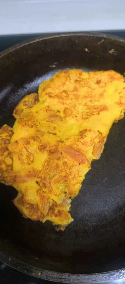 トマトと卵のパンケーキのレシピ手順：5