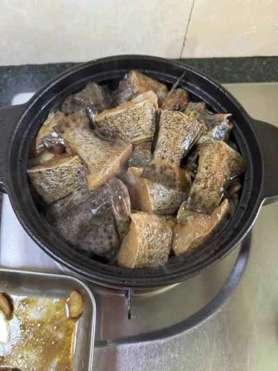 土鍋でハタの煮込みを作る手順：11