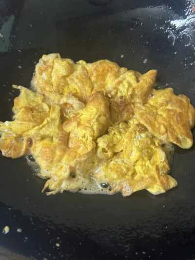 トマト、卵、ひき肉の作り方：5