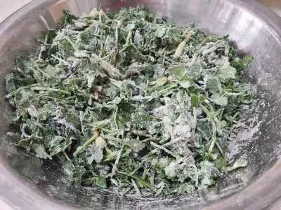 蒸しコリアンダーのレシピ手順：4