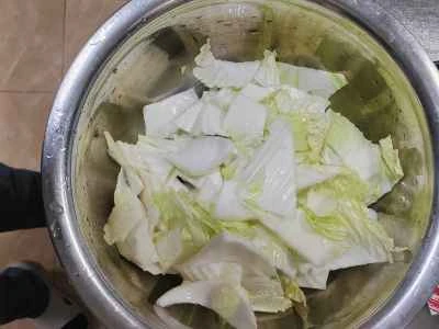 キャベツ、豆腐、エビの煮込みの作り方：5