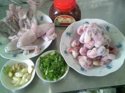 ロブスターテールウシガエルの調理手順：1