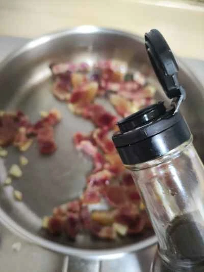 ベーコンと玉ねぎの炒め物の作り方：5