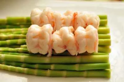 たけのことエビの煮物を作る手順：4