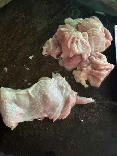 鶏もも肉と玉ねぎの炒め物の作り方：1