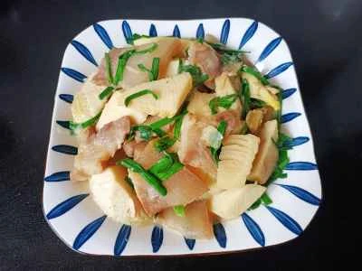 塩豚とたけのこ