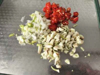 ひき肉とキノコの炒め物の作り方：3