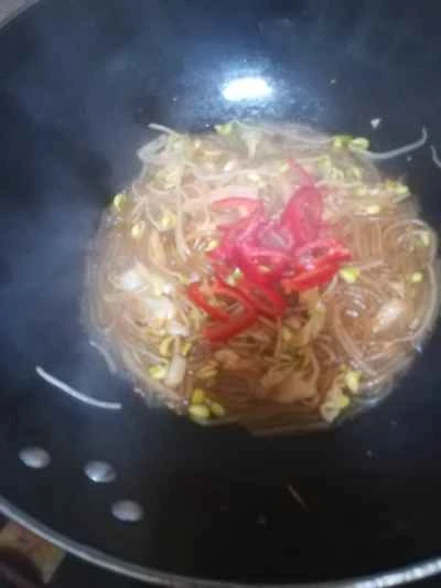 キャベツともやし炒めの作り方：5