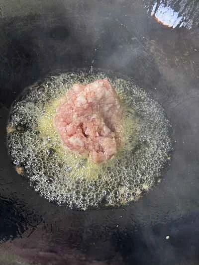 ひき肉とライスヌードルの作り方：3